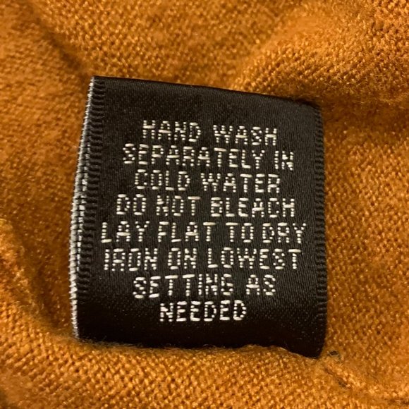 Cyrus Mustard Yellow Turtleneck Sweater, Size Large - Picture 7 of 7